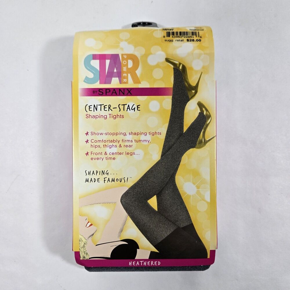 Star Power by Spanx Center Stage Shaping Tights Women's Size B New